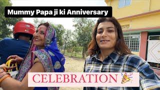 MUMMY PAPA JI KI ANNIVERSARY/@life_with_srishti_  /@life_with_srishti_ki_mummy