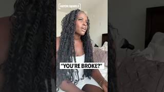 Black woman took advice from SheraSeven and asked her boyfriend for money... he told her he's broke