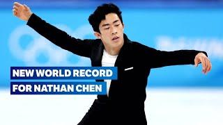 Nathan Chen sets a new men's SP World record! | #Beijing2022 Replays