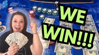 3 CARD POKER in LAS VEGAS! WE WIN!!! 