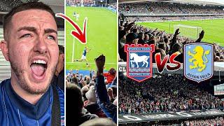 IPSWICH TOWN VS ASTON VILLA | 2-2 | CRAZY VILLA FANS & LIMBS AS ROOF LIFTS OFF AT PORTMAN ROAD!!!