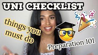 YOUR UNIVERSITY CHECKLIST: Uni preparation guide (watch this video if you're about to start uni)