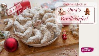 Vanillekipferl nach Oma´s Rezept mit Haselnüssen - Weihnachtsplätzchen Rezepte