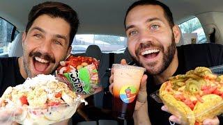 TRYING AUTHENTIC MEXICAN SNACKS MUKBANG with JOSH PECK!!