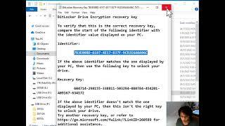 Encrypt Decrypt Recovery Key