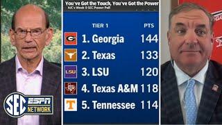 Paul Finebaum breaks AJC's Week 9 SEC Power Poll: #1 Georgia; #2 Texas; #3 LSU; #4 Texas A&M & more