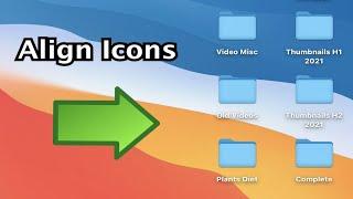 MacBook How to Cleanly Align Folders and Icons on Desktop