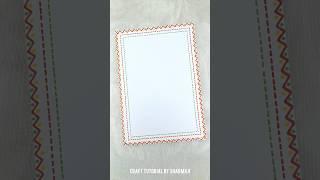 Super Easy Border Designs for Project Decoration ️ #viral #shorts #diy