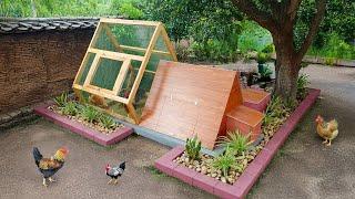 Transform garden corner into chicken coop | Easy to setup