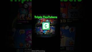 TRIPLE YOUTUBERS Brawl Stars #shorts #brawlstars