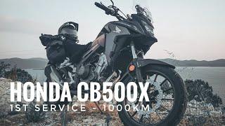 HONDA CB500X 1st service - 1000km