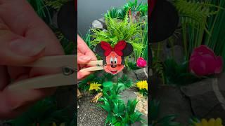 DIY Paper Craft Minnie Mouse That Moves | Easy DIY for Kids   #diy #craft #craftyfun #kids