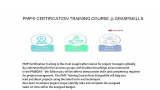 PMP certification training graspskills