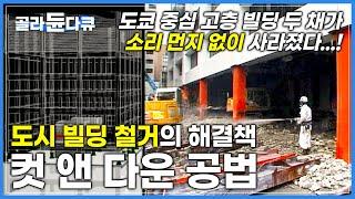 1,300만 인구 도쿄 중심의 빌딩 두 채가 어느 날 감쪽같이 사라졌다 │먼지도 소음도 확실히 잡은 컷 앤 다운 신공법│원더풀사이언스│다큐프라임│#골라듄다큐