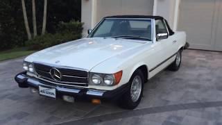 1984 Mercedes Benz 380 SL R107 Convertible Review and Test Drive by Bill - Auto Europa Naples