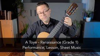 A Toye (Anonymous, Renaissance) and Lesson for Classical Guitar