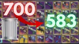 Cleaning My Vault So I Can Farm Weapons Again