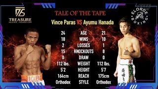 Vince Paras vs Ayumu Hanada  | May 13, 2023  | Okada Manila Hotel and Casino, Paranaque City