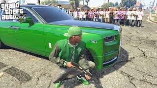 BALLAS TRY TO TAKE BACK GROVE STREET FROM FRANKLIN & FAMILIES IN GTA 5!!!