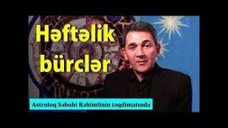 Həftəlik proqnozlar və bürclər: Səbuhi Rəhimlinin TƏQDİMATINDA