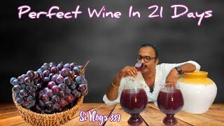 വെറും 21 ദിവസം കൊണ്ട് വൈൻ ഉണ്ടാക്കാം / Christmas Wine / Chemistry of wine making / Grape wine recipe