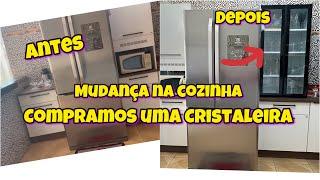 Mudanças na Cozinha , Compramos uma Cristaleira . Compartilhei Tudo com Vcs .