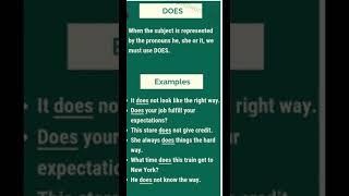 Let’s see other examples of does #youtube #shorts #short #english #learningworld ️