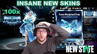 INSANE NEW SKINS! Opening the new Frozen Wonderland Crate  | NEW STATE MOBILE