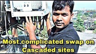 Telecom most complicated swap removal from cascade configuration site by technical sandy