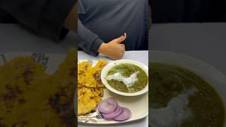 Winter special Sarson ka saag with makka roti asmr cooking #shorts #viral #cooking #asmr #food