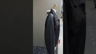 블루종 하이넥 비건 레더자켓 #Celineleatherjacket #셀린느가죽자켓