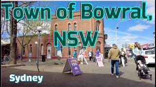 MAIN STREETS OF THE TOWN BOWRAL IN NEW SOUTH WALES