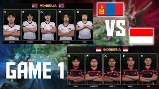 INDONESIA VS MONGOLIA GAME 1 | IESF World Esports Championship 2024 | MLBB