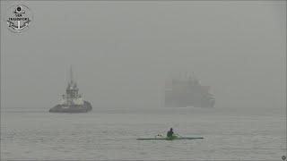 DANGEROUS FOG FOR SHIPS MANEUVERS IN BUSIEST PORT OF BRASIL SHIPSPOTTING VIDEO #261