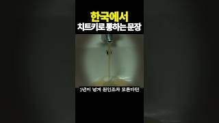 한국에서 치트키로 통하는 문장