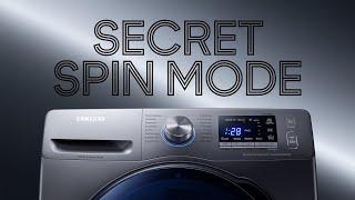 How to use only spin mode in samsung washing machine - Hidden Feature