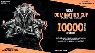 BGMI Domination Cup - 1st Nov, 2021 | AL Fayez Sports