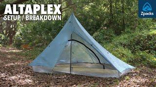 Zpacks Altaplex Classic & Lite | Set Up and Break Down