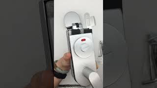 Aluminum Glass Door Handle Lock with Indicator for Bathroom Or Toilet
