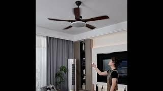 Antizer Living Room Minimalist Ceiling Fan with Light