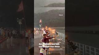 Ganga Maa️|Wait For End |#shorts #gangaaarti #strom #sanatandharma