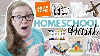 AMAZING Inexpensive Homeschool Haul || Temu Back to School Homeschool Finds