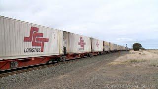 SCT 2PM9 Mixed Freight & Steel Train With Two Diesel Locomotives & 95 Wagons (13/9/2024) - PoathTV