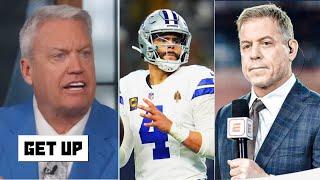 GET UP | mistake for Dak re-sign vs Cowboys - Rex Ryan on Troy Aikman slam CeeDee route are terrible