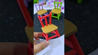 Cute mini chair diy!? #diy #papercraft #cutecrafts #crafts #craft #cute #thingstodo#squish #recycle