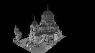 3D точечная модель Собора Александра Невского из лаборатории лазерного сканирования АСОНО