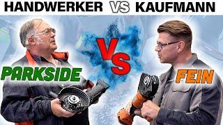 Wer macht das Rennen? | Parkside vs Fein Winkelschleifer | Joachim VS Igor