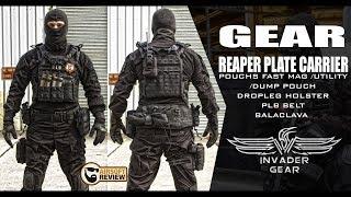 [FR] REAPER PLATE CARRIER / FAST MAG 5.56 * PISTOL / DUMP POUCH # INVADER GEAR # AIRSOFT REVIEW