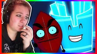 FRIES & EVIL LEAFY Are Besties NOW?! | BFDIA 16: Respect to the Wicked *REACTION*