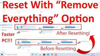 Reset Windows 10 With Remove Everything Option